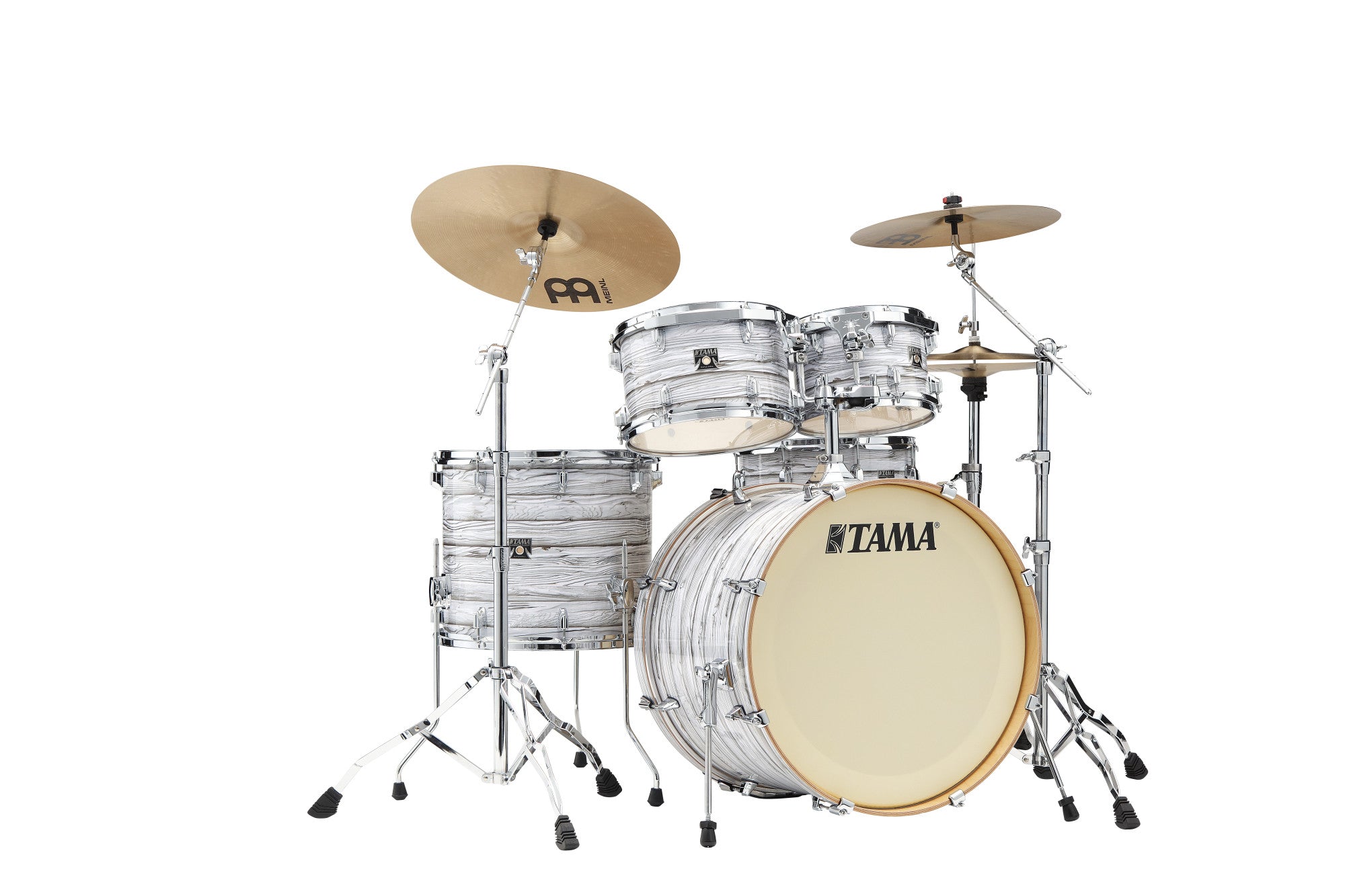 TAMA Superstar Classic Drum Set 5 teilig - Ice Ash Wrap/Chrom HW + SM5W Hardware Kit