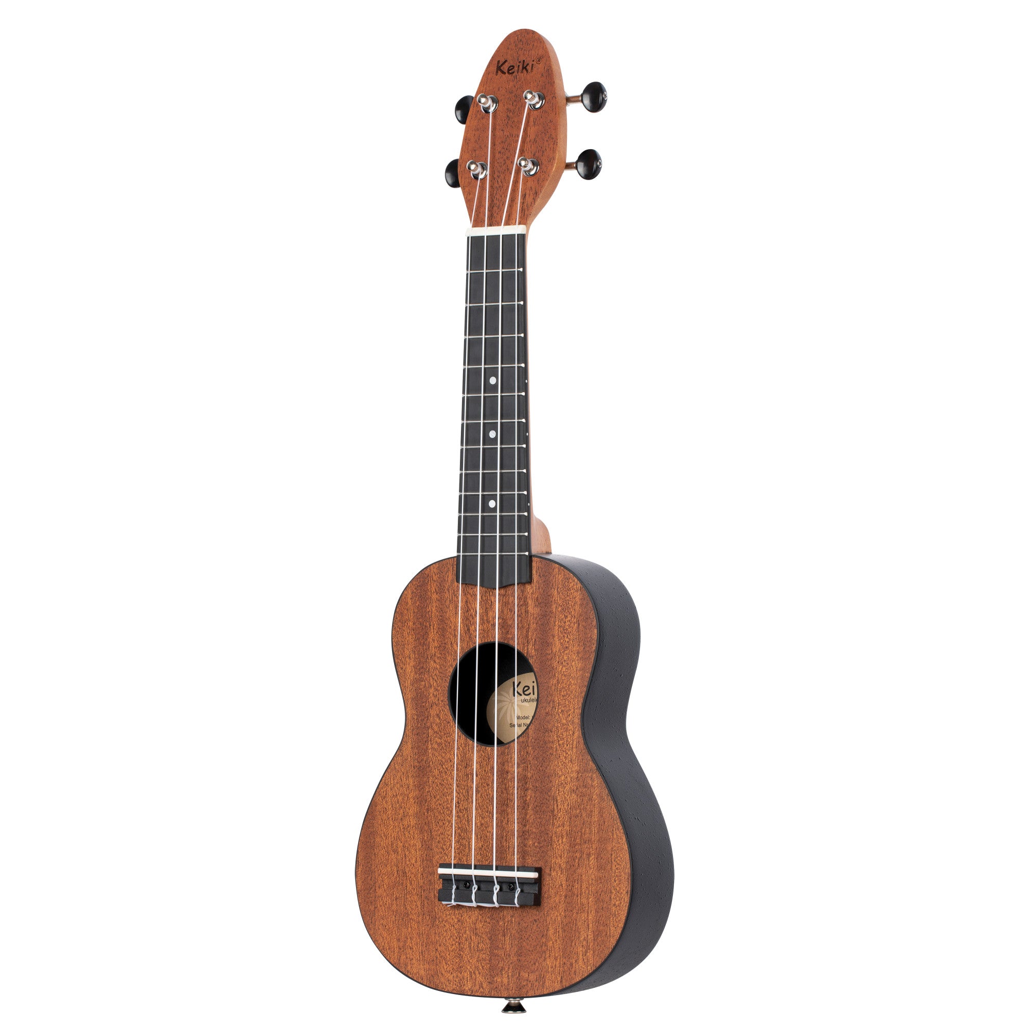 KEIKI K2 Serie Sopran Ukulele Lefty Set - Agathis / Mahogany Natural