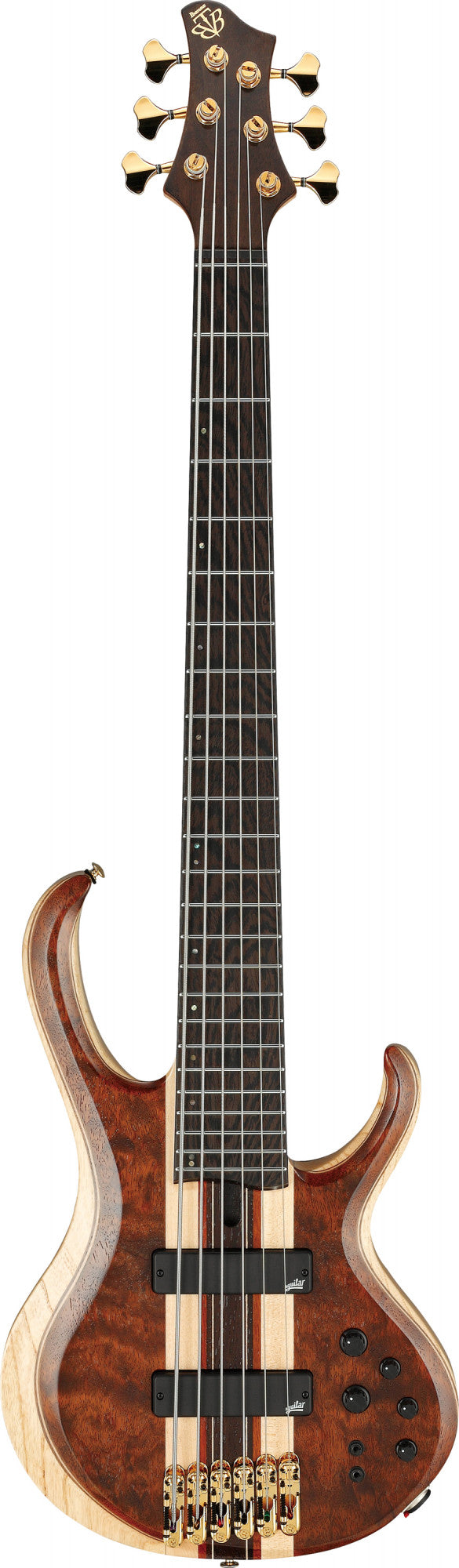 IBANEZ Premium BTB E-Bass 6-String - Natural Shadow Low Gloss + Gigbag