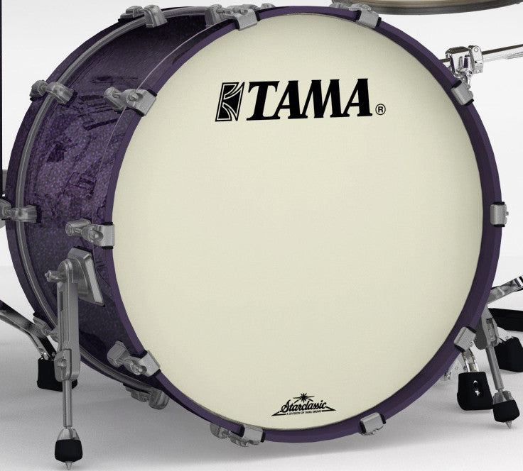 TAMA Starclassic Maple Lacquer Bass Drum 22" x 18" - Deeper Purple/Smoked Black Nickel HW/ohne Tom Halter