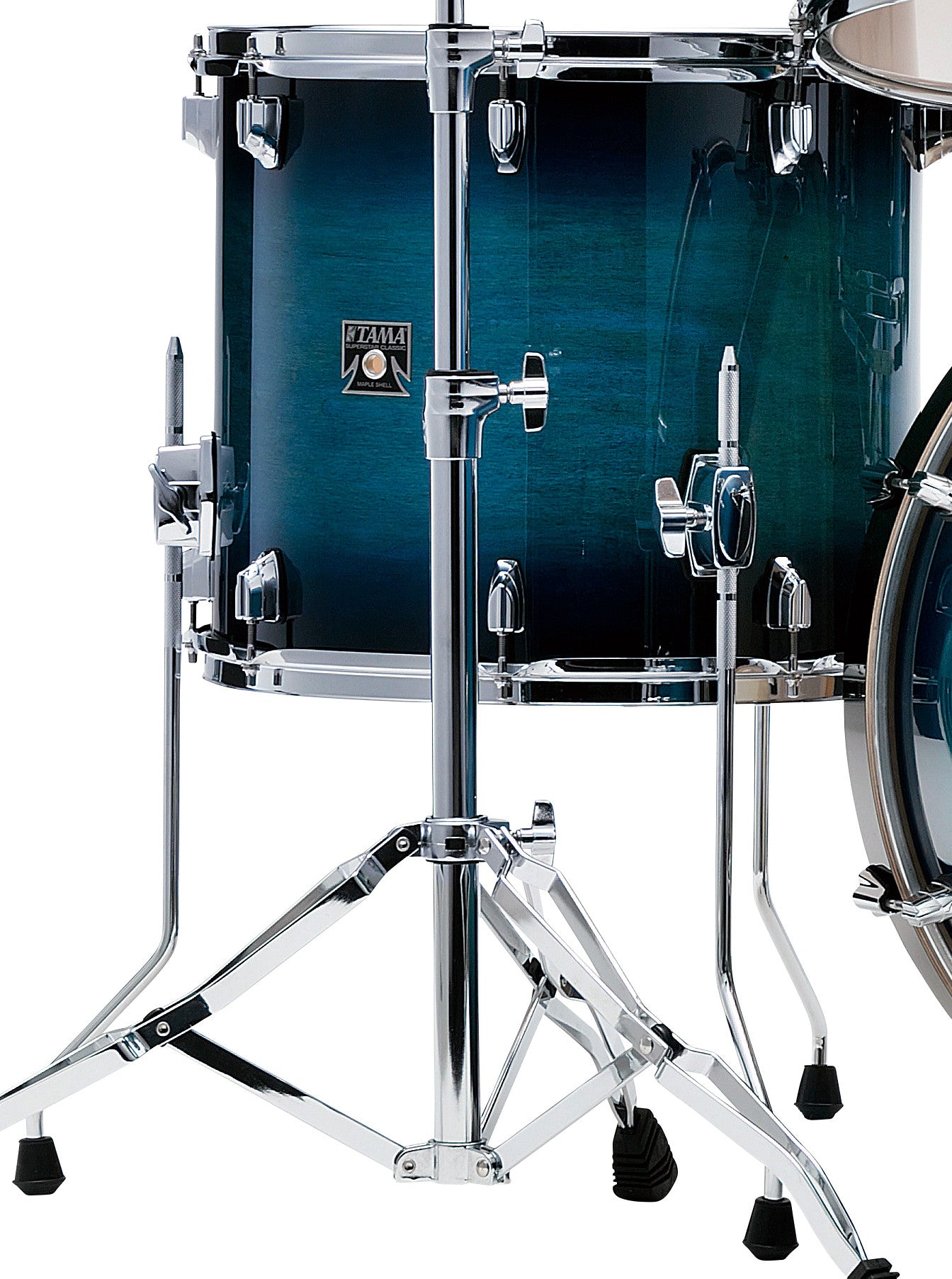 TAMA Superstar Classic Floor Tom 16" x 14" - Blue Lacquer Burst/Chrom HW