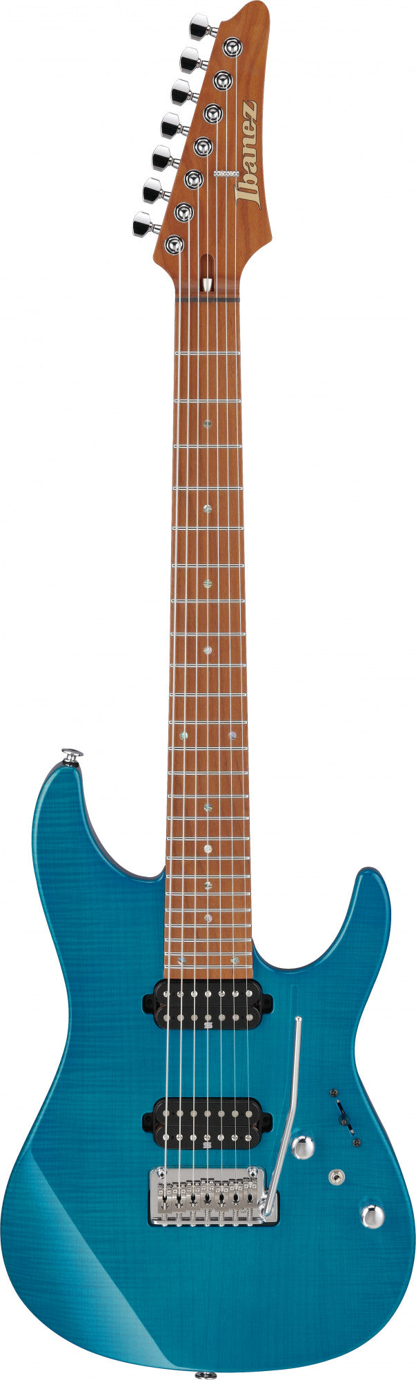 IBANEZ Martin Miller AZ Signature E-Gitarre 7-String - Transparent Aqua Blue + Case