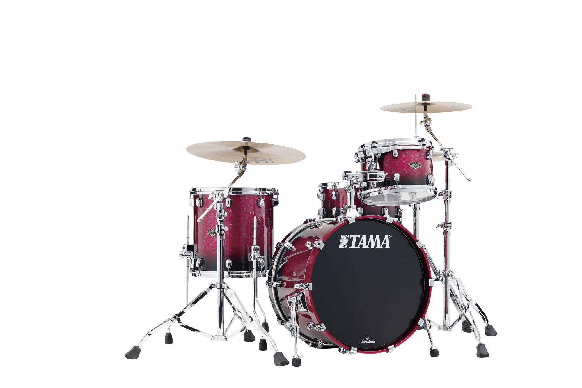 TAMA Starclassic Walnut/Birch Lacquer Shell Kit 3 teilig - Molten Raspberry Fade/Chrom HW