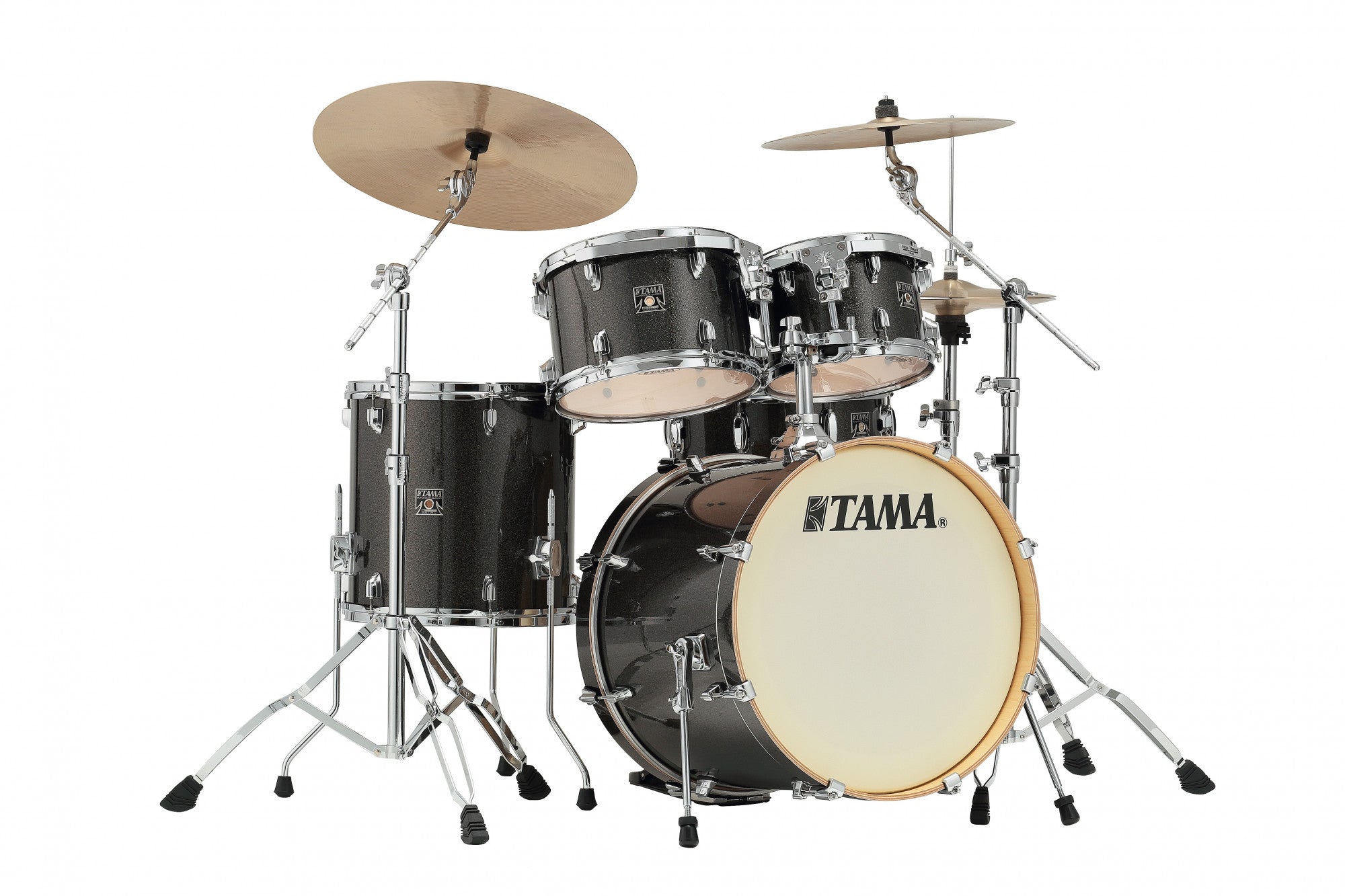 TAMA Superstar Classic Drum Set 5 teilig - Midnight Gold Sparkle/Chrome HW + SM5W Hardware Kit