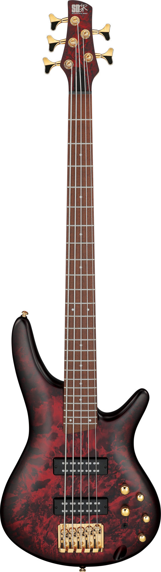 IBANEZ SR E-Bass 5-String - Wine Red Frozen Matte