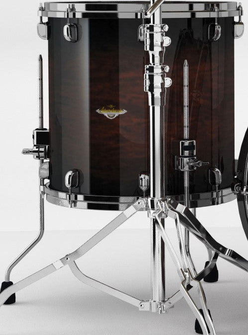 TAMA Starclassic Maple Lacquer Floor Tom 14" x 12" Dark Mocha Burst/Black Nickel HW