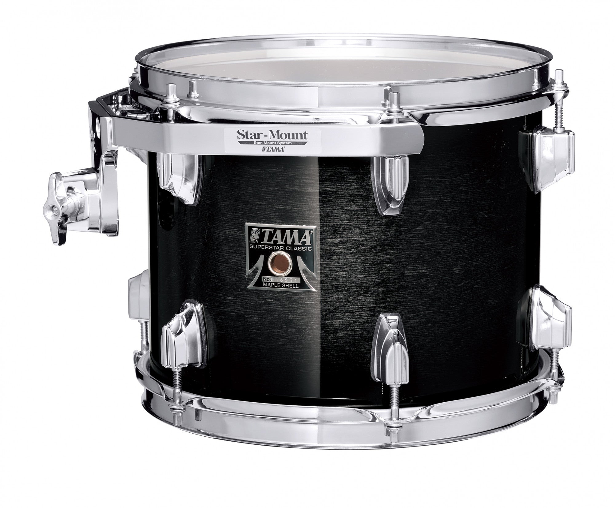 TAMA Superstar Classic Rack Tom 8" x 6" - Transparent Black Burst/Chrom HW
