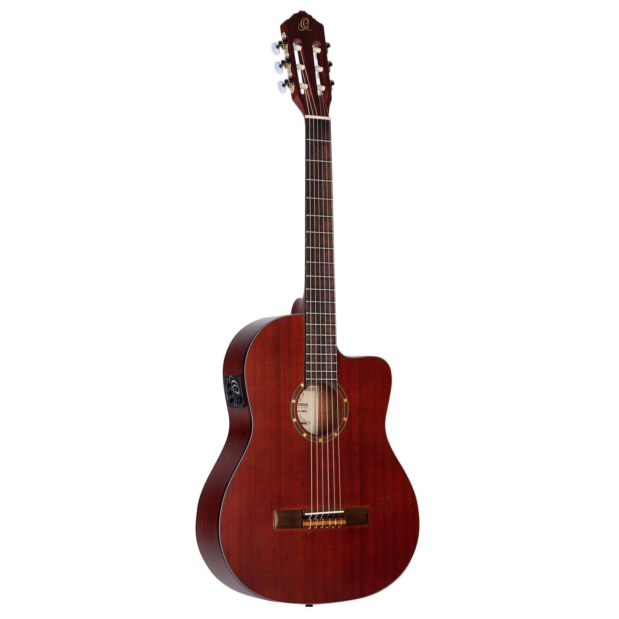 ORTEGA Family Series 4/4 Slim Neck Konzertgitarre 6 String - Mahagoni Natur + Bag