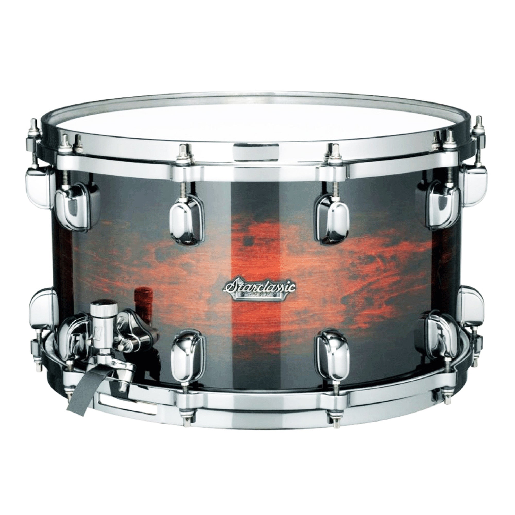TAMA Starclassic Maple Snaredrum 14" x 8" - Dark Mocha Burst/Chrom HW