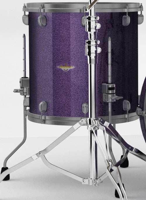 TAMA Starclassic Maple Lacquer Floor Tom 14" x 14" - Deeper Purple/Smoked Black Nickel HW
