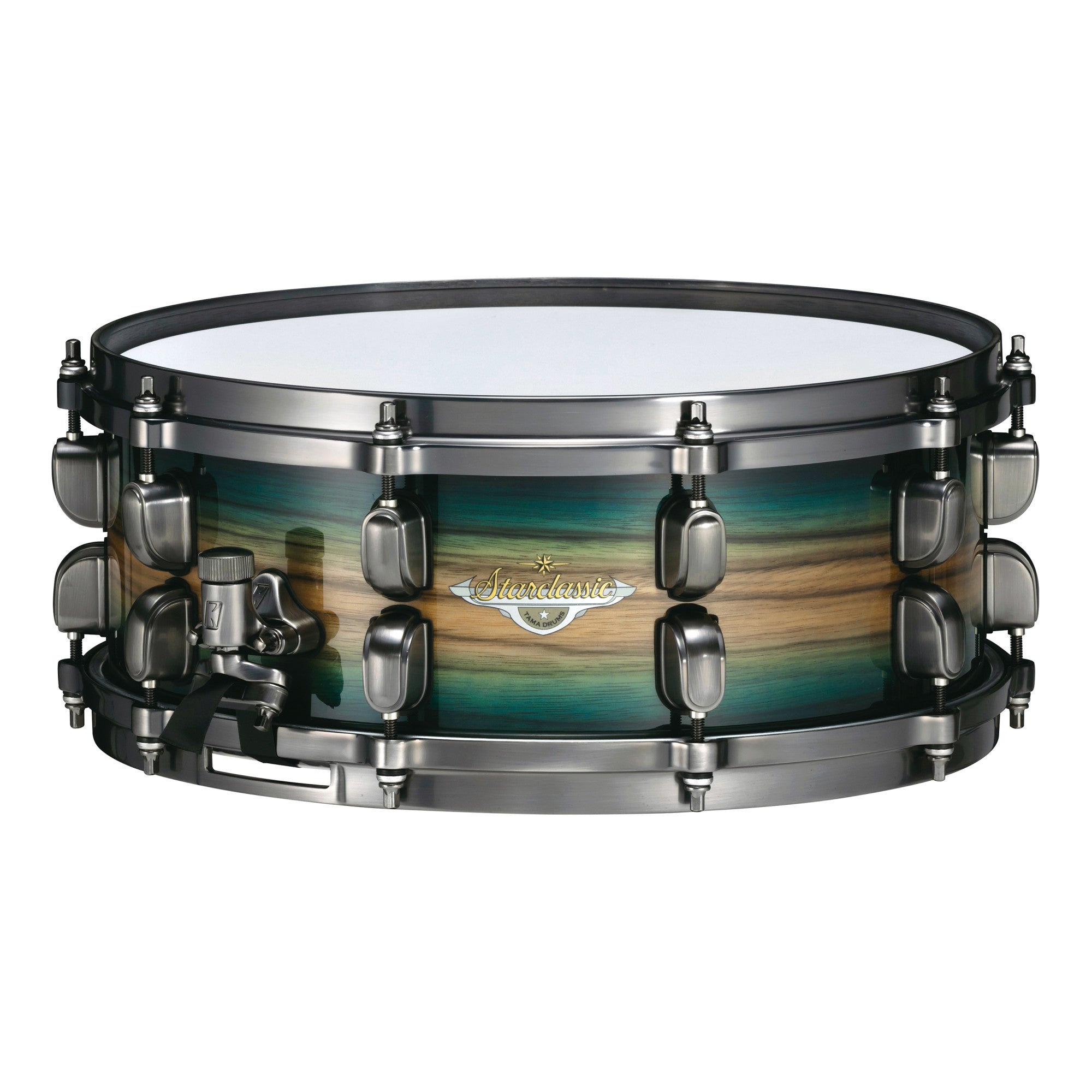 TAMA Starclassic Maple Exotic Snaredrum 14" x 5,5" - Emerald Pacific Walnut Burst/Smoked Black Nickel HW