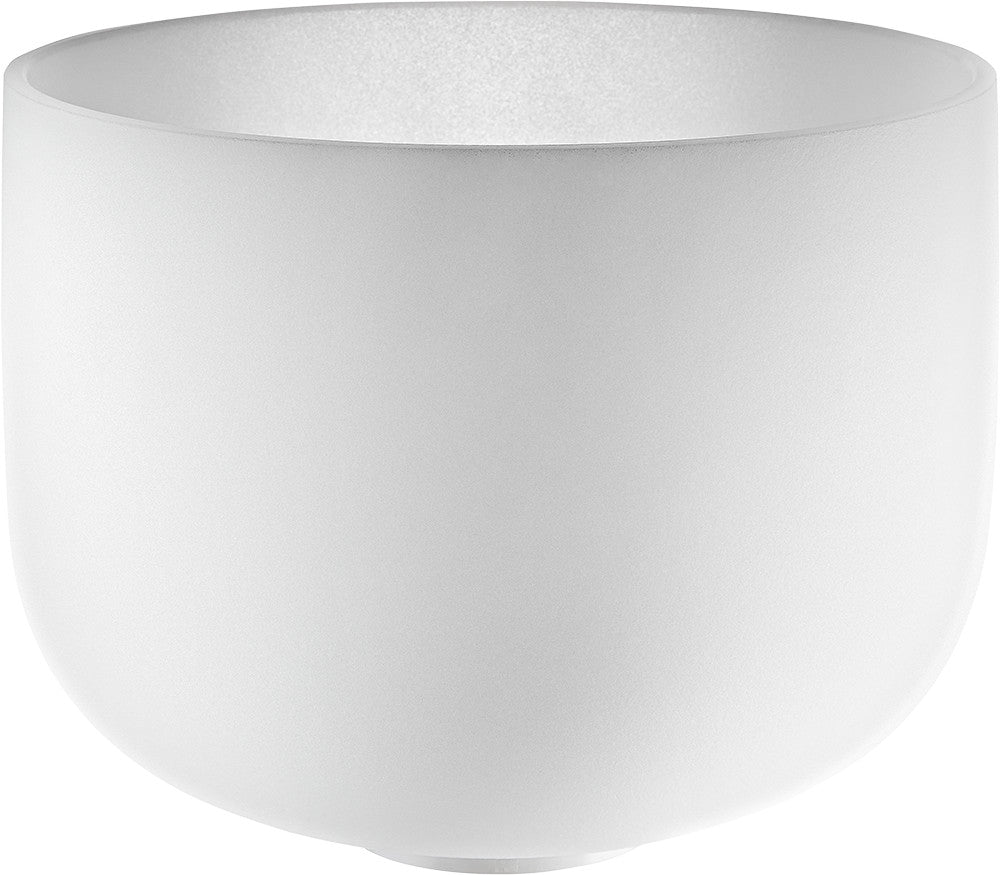 MEINL Sonic Energy Weiß-mattierte Kristallklangschale 9“ - A4/Stirnchakra/432 Hz