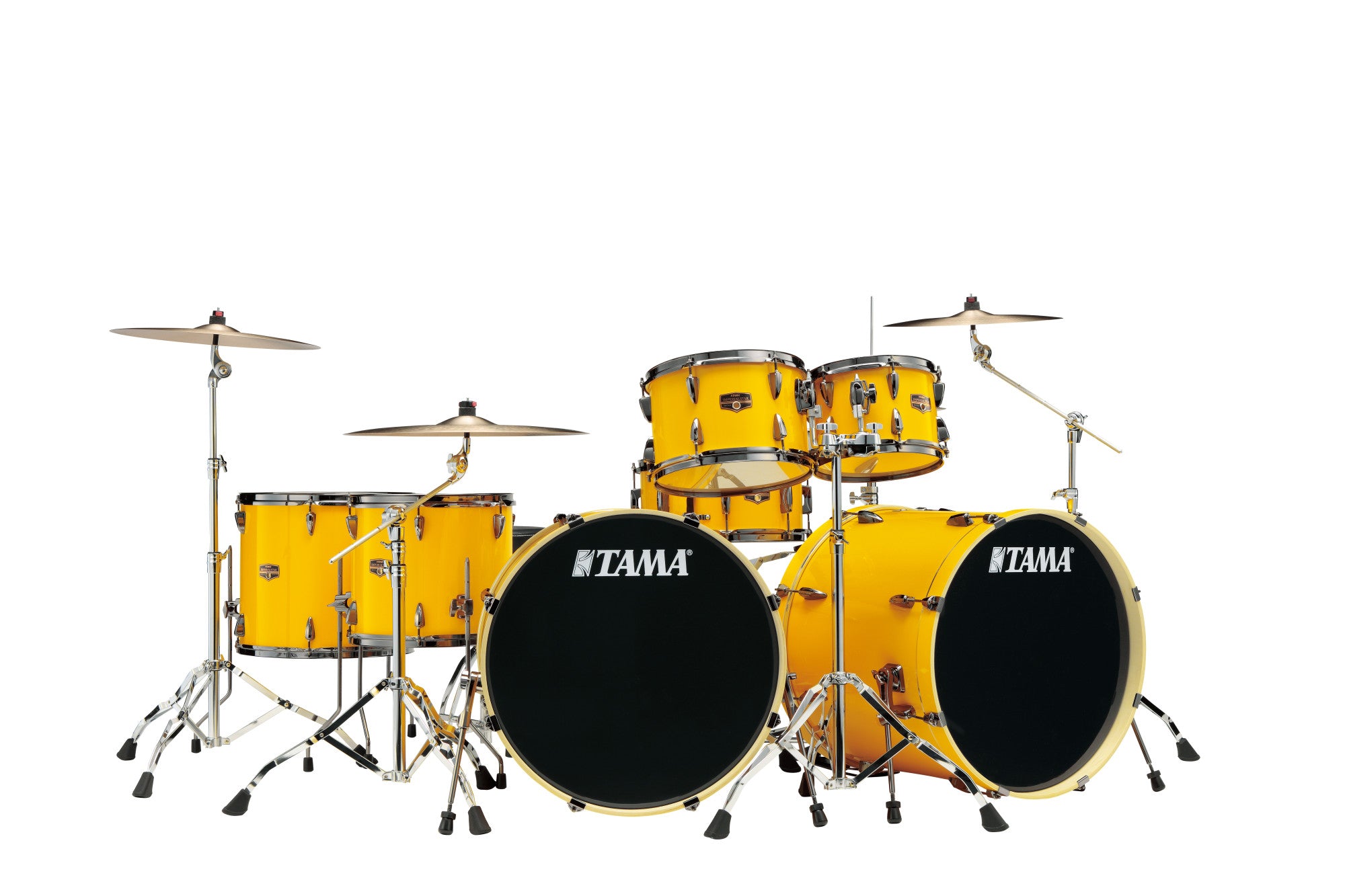 TAMA Imperialstar Drum Kit Inspired by Lars Ulrich 7 teilig- Electric Yellow/Black Nickel HW
