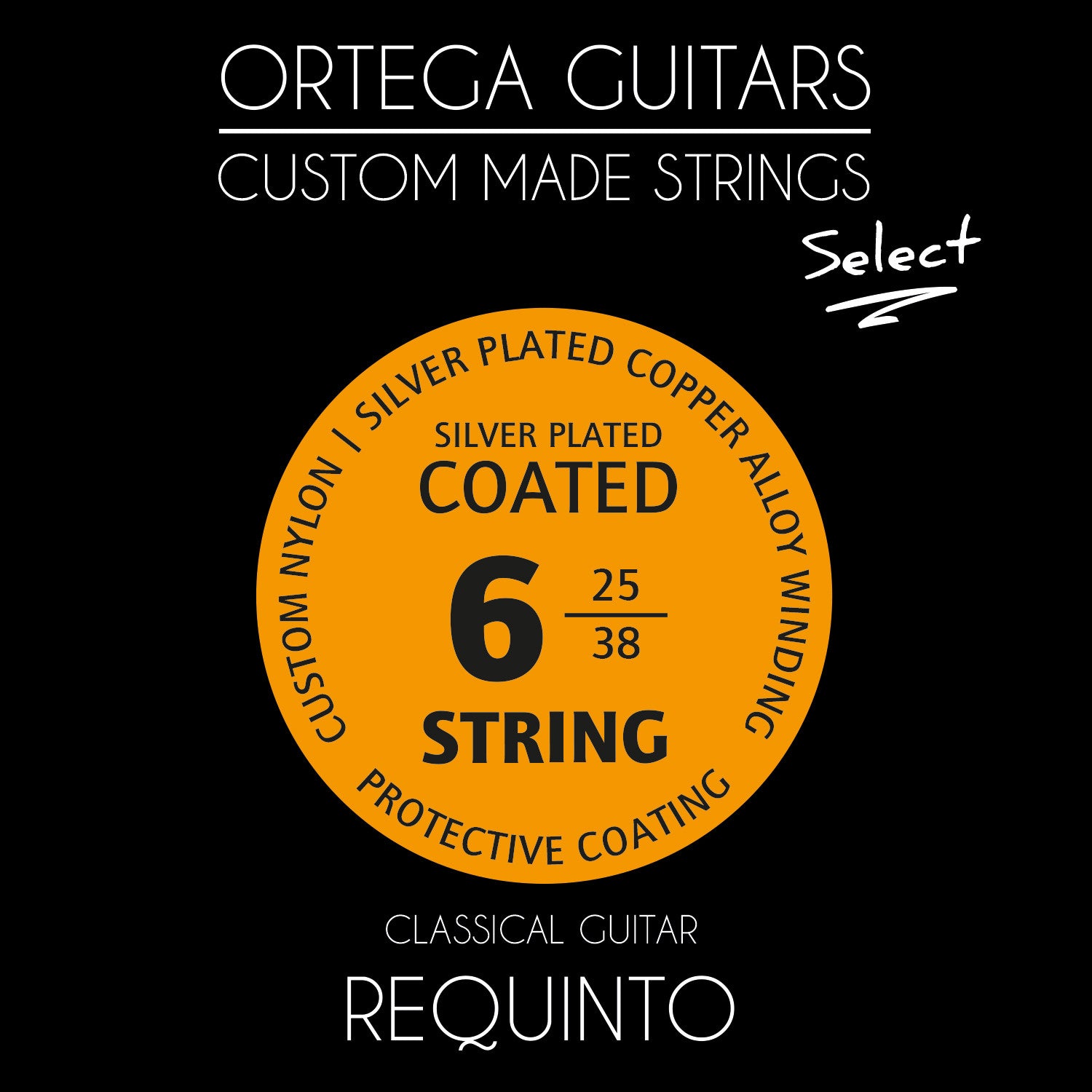 ORTEGA Custom Made Strings Select String Set - Requinto Gitarre 6 String