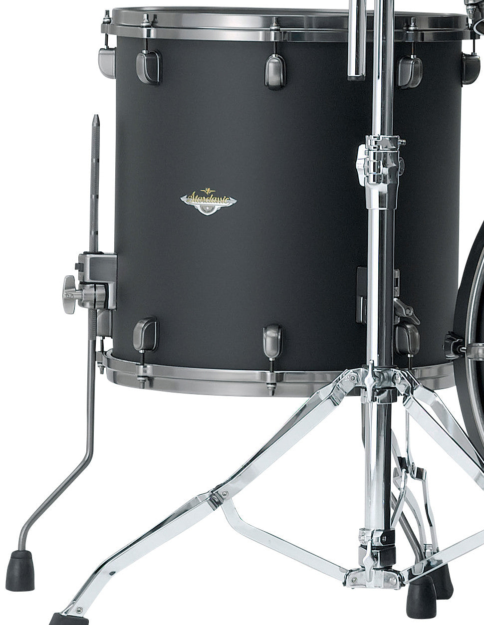 TAMA Starclassic Maple Lacquer Floor Tom 16" x 16" - Flat Black/Smoked Black Nickel HW