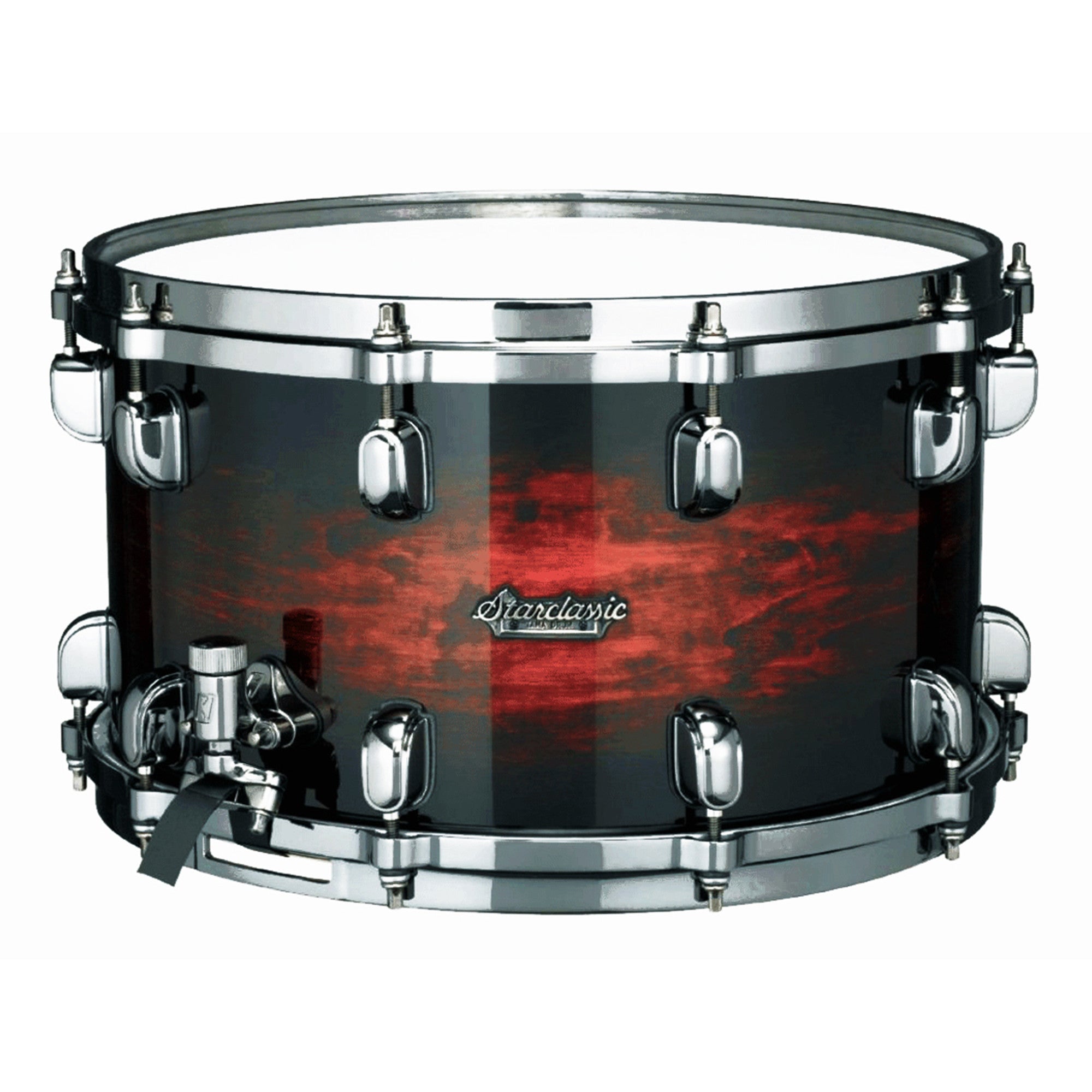 TAMA Starclassic Maple Snaredrum 14" x 8" - Dark Mocha Burst/Black Nickel HW