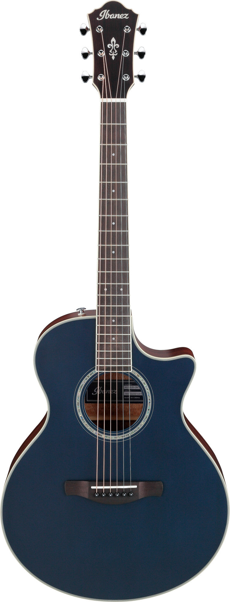 IBANEZ AE Akustikgitarre 6-String Junior - Dark Tide Blue Flat + Gigbag