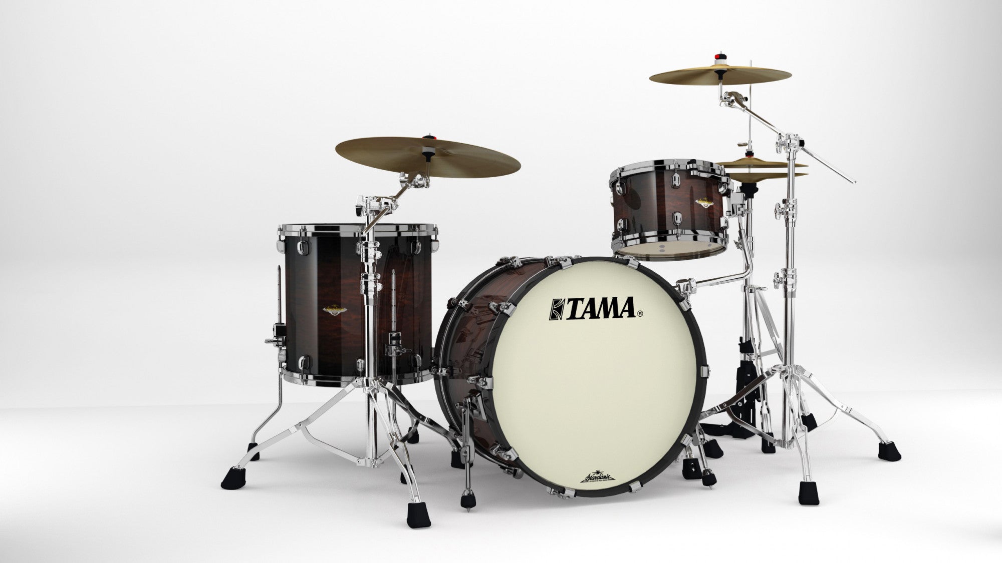 TAMA Starclassic Maple Lacquer Shell Kit 3 teilig - Dark Mocha Burst/Black Nickel HW