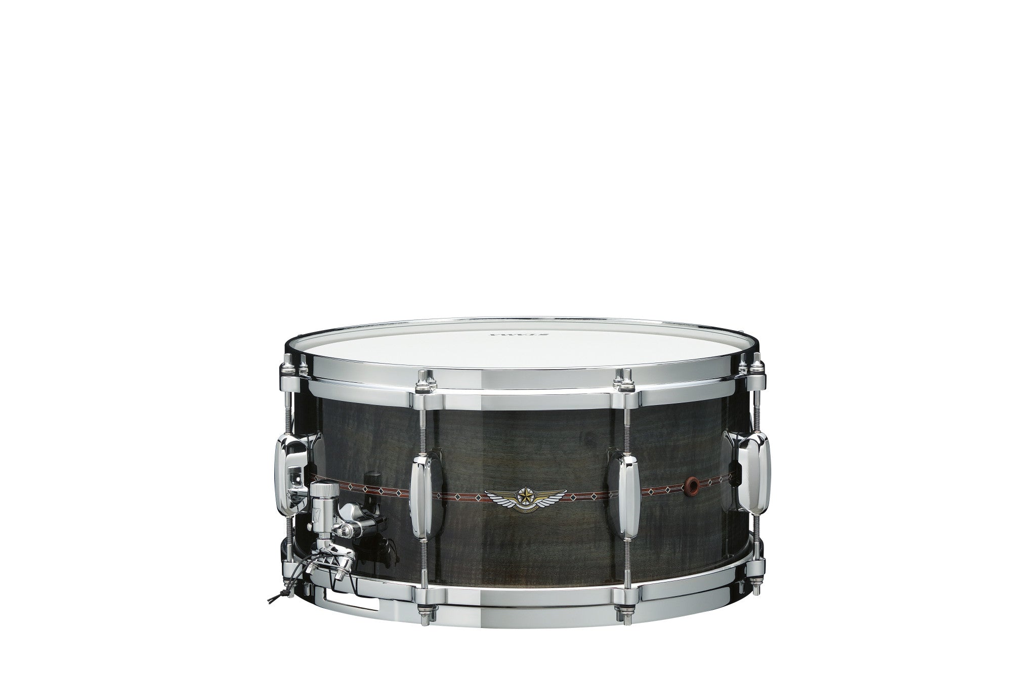 TAMA STAR Bubinga Snaredrum 13" x 6" - Pewter Blue Australian Acacia/Chrom HW - Inside & Outside Inlay