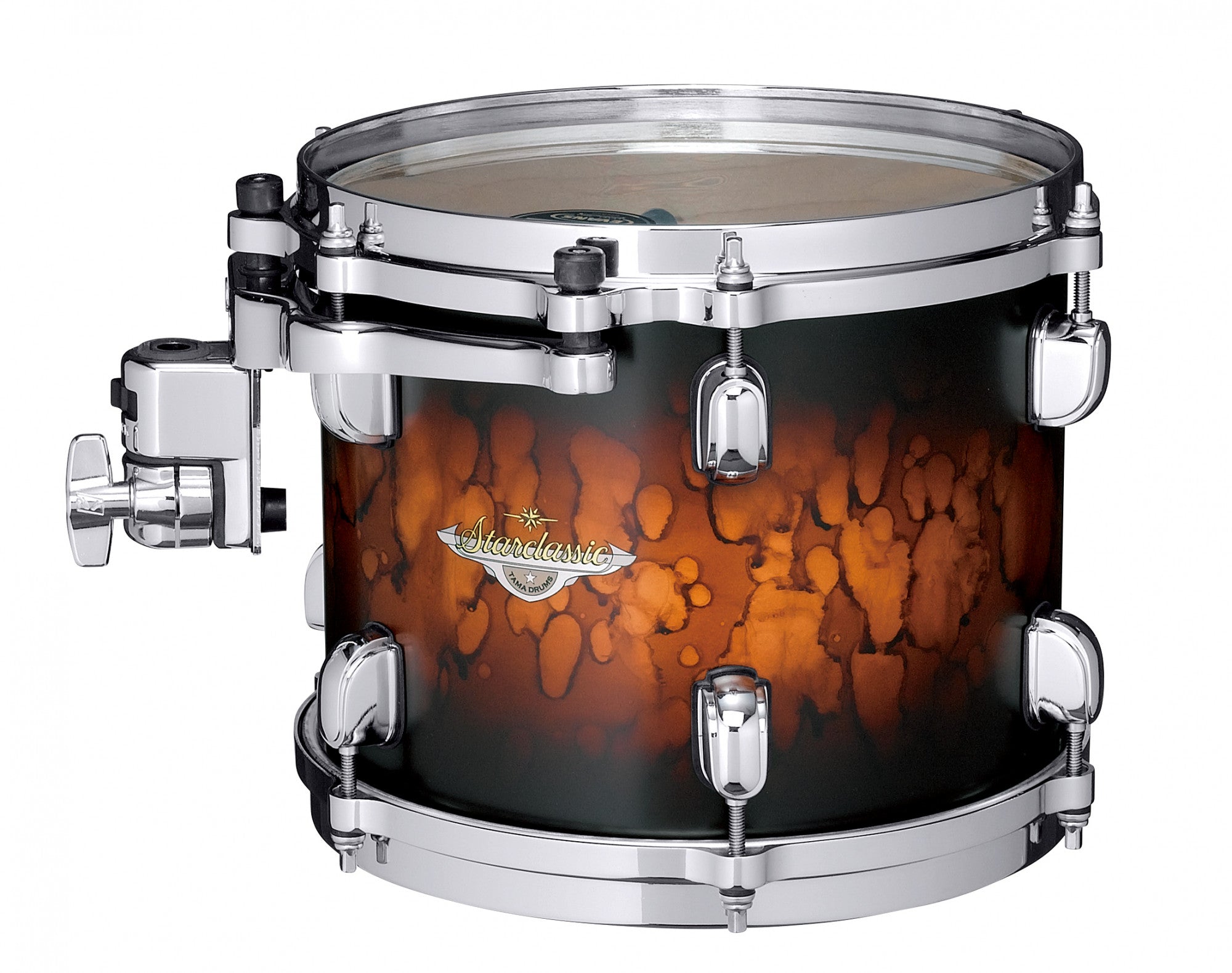 TAMA Starclassic Maple Lacquer Rack Tom 10" x 9" - Molten Satin Brown Burst/Chrom HW