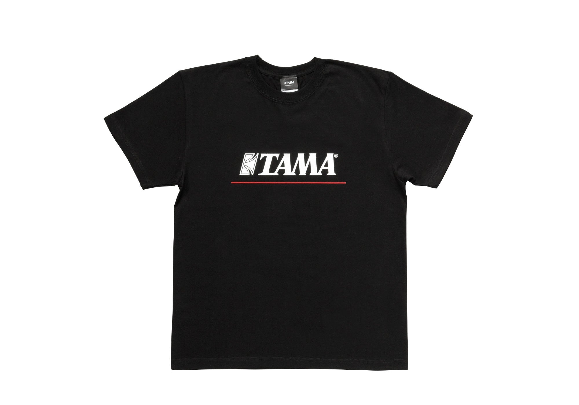 TAMA T-Shirt "Logo" - Red Line / Schwarz - XL