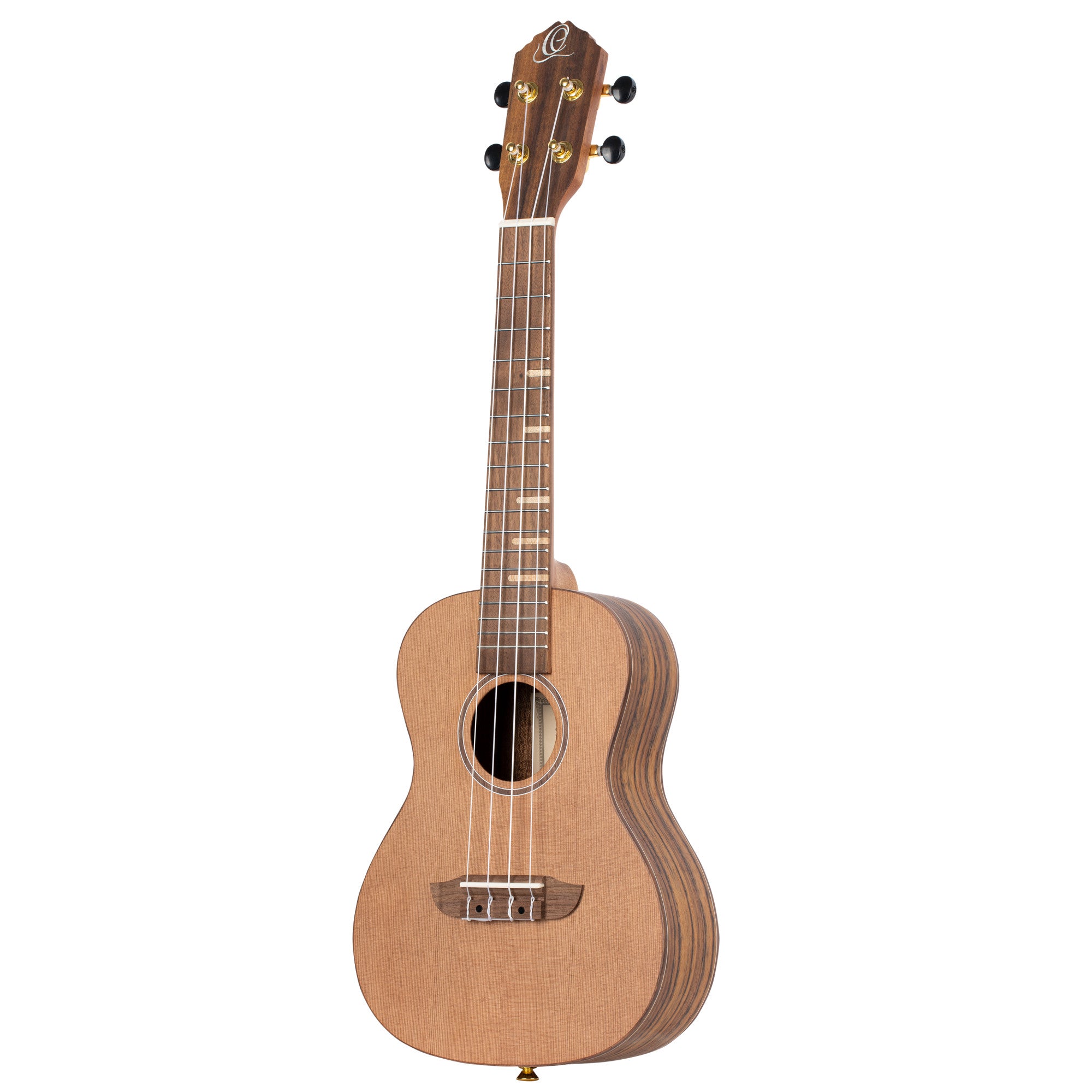 ORTEGA Timber Serie Konzert Ukulele 4 String Lefty - Solid Cedar / Walnut Natural + Bag