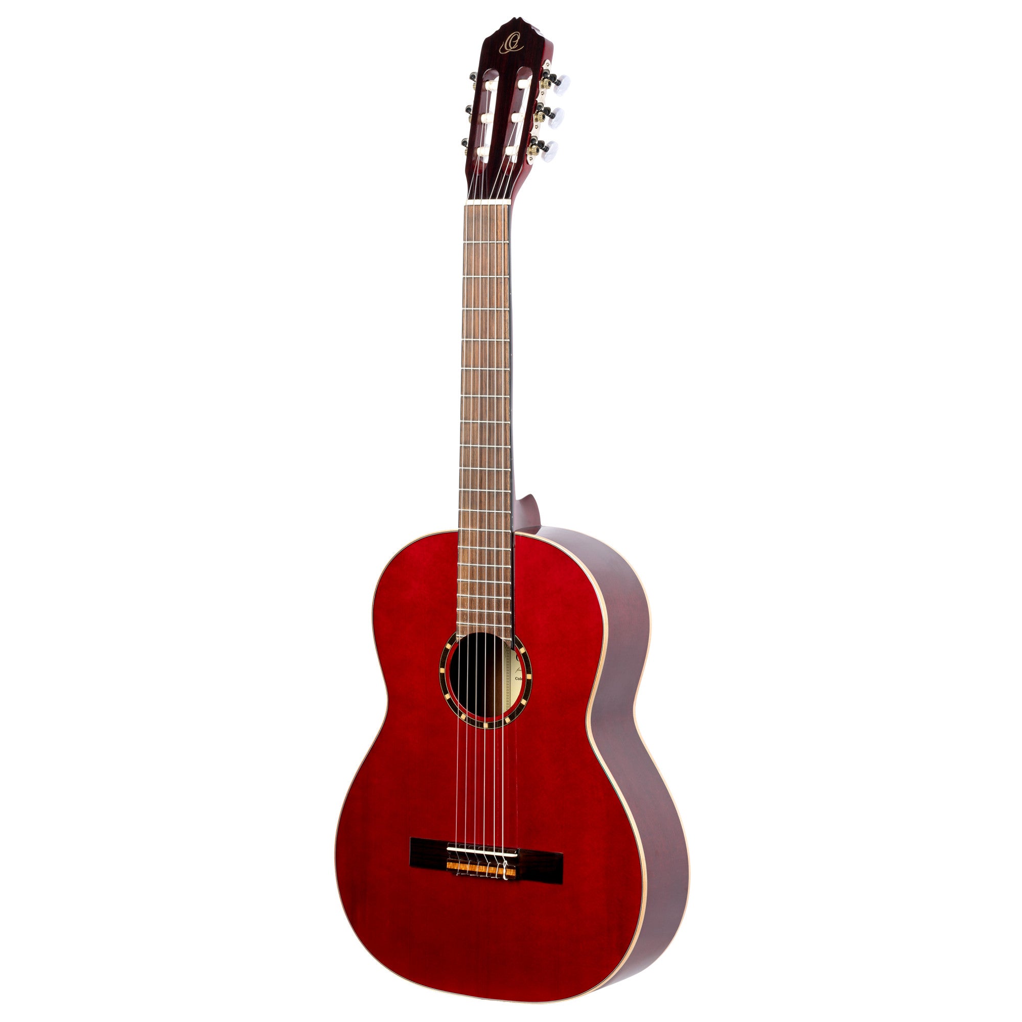 ORTEGA Family Series 4/4 Konzertgitarre 6 String Lefty - Weinrot + Bag