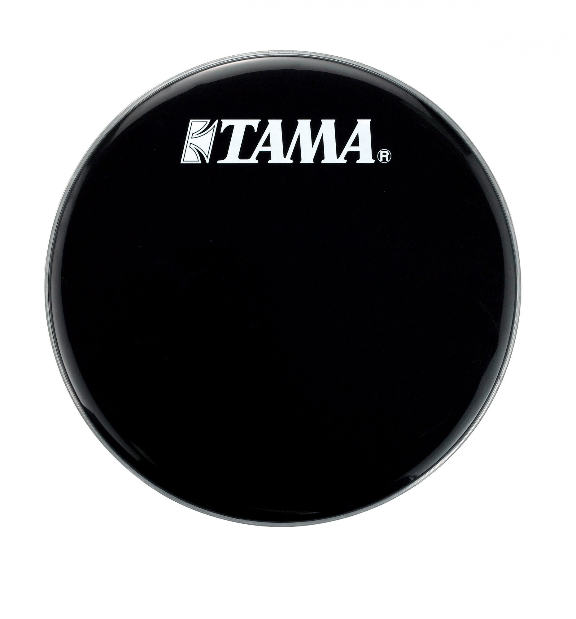 TAMA 22" Bassdrum-Resonanzfell in Schwarz mit weißem Tama Logo