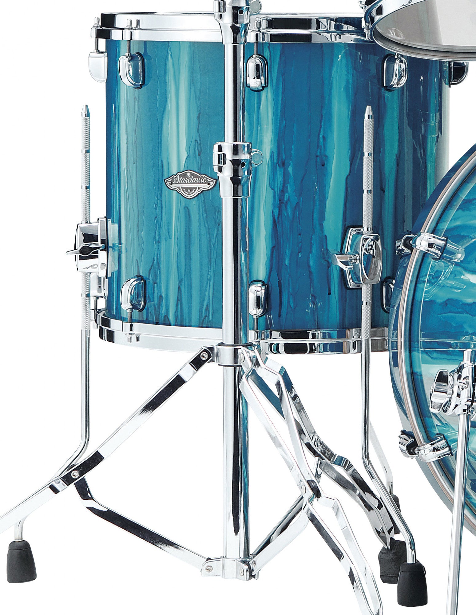 TAMA Starclassic Performer Floor Tom 16" x 14" - Sky Blue Aurora/Chrom HW