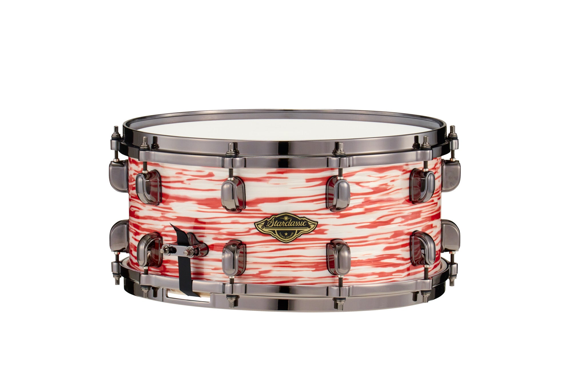 TAMA Starclassic Walnut/Birch Snaredrum 14" x 6,5" - Red & White Oyster/Black Nickel HW