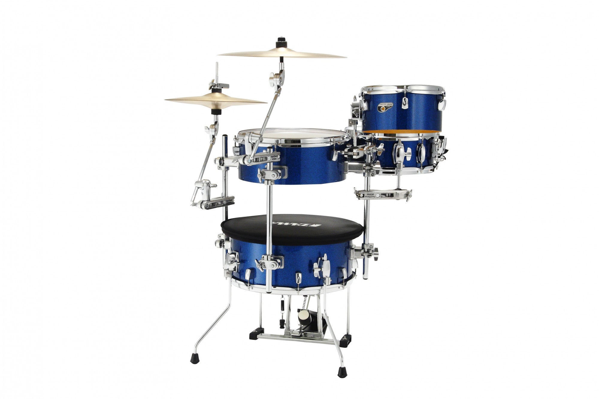 TAMA Cocktail-Jam Drum Set 4 teilig - Indigo Sparkle/Chrome HW + Bag
