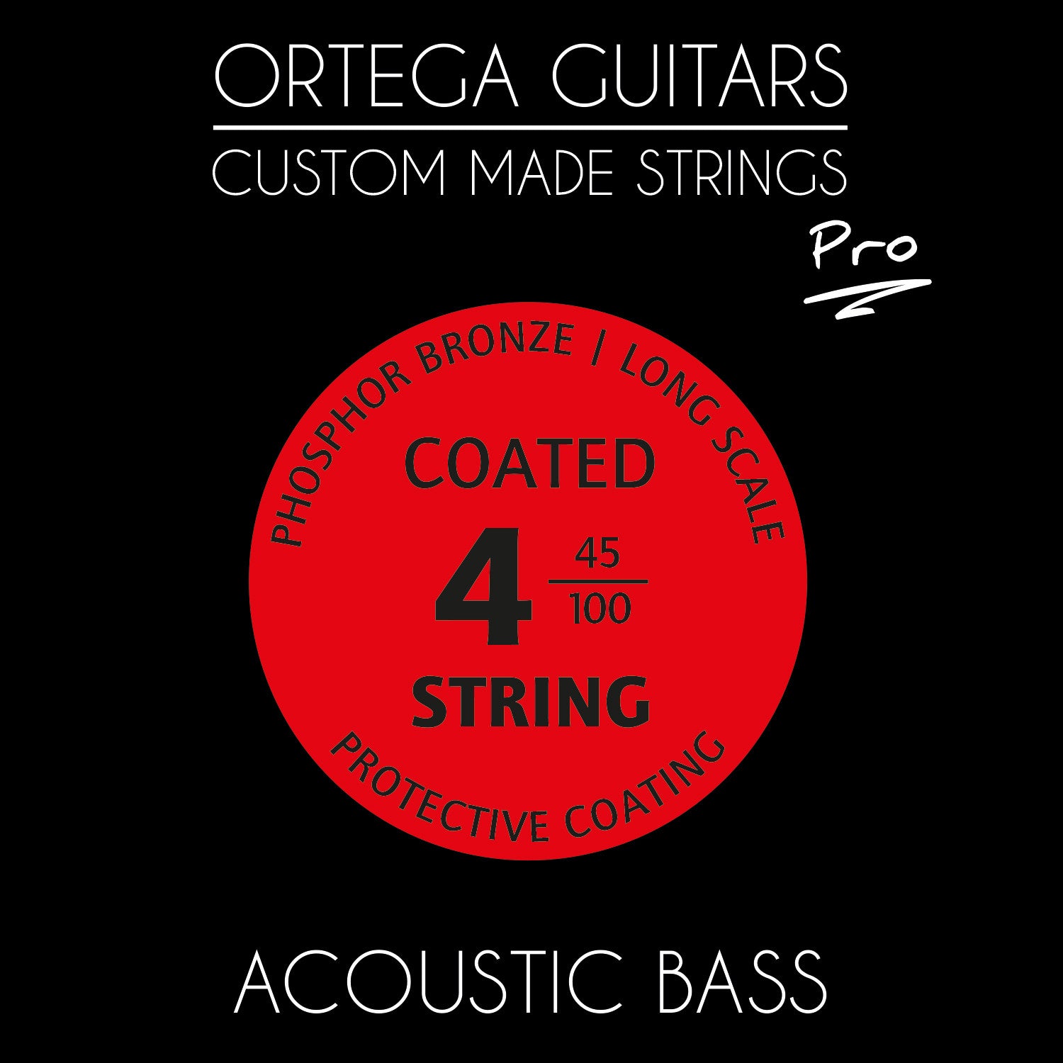 ORTEGA Custom Made Strings Pro - Akustikbass 4 String