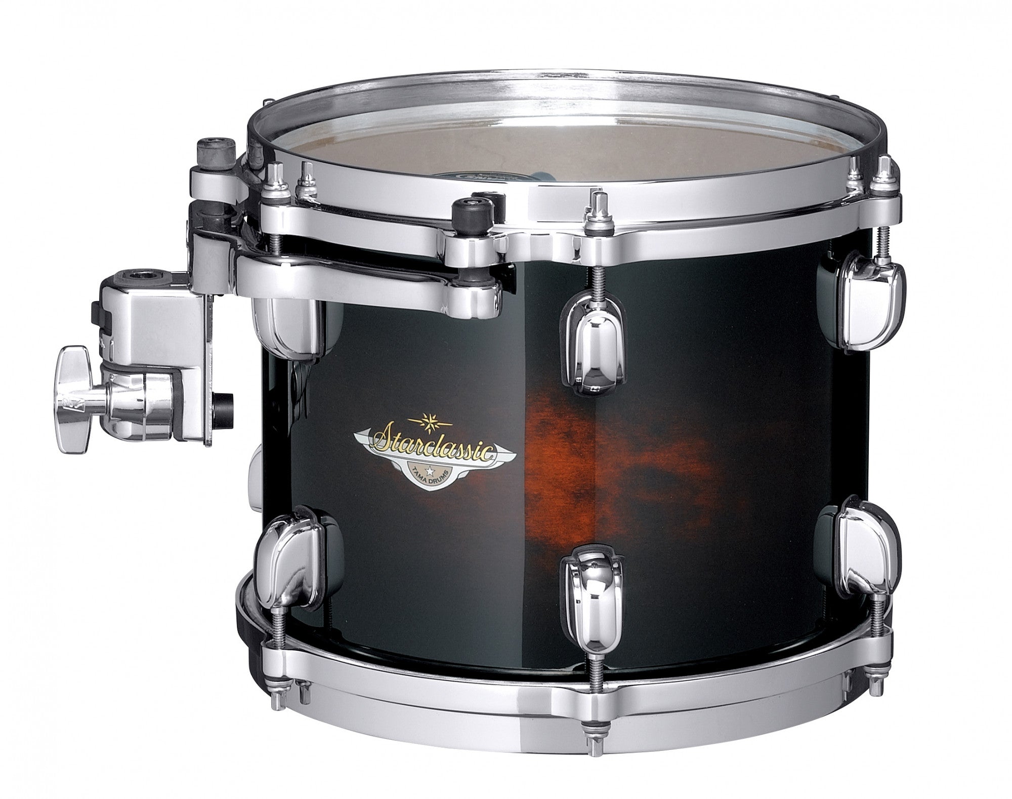 TAMA Starclassic Maple Lacquer Rack Tom 14" x 10" - Dark Mocha Burst/Chrom HW