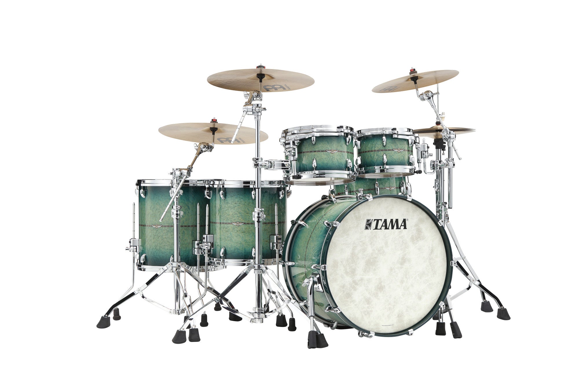 TAMA STAR Maple Factory Vault Shell Kit 5 teilig - Cerulean Bird's Eye Maple/Chrom HW