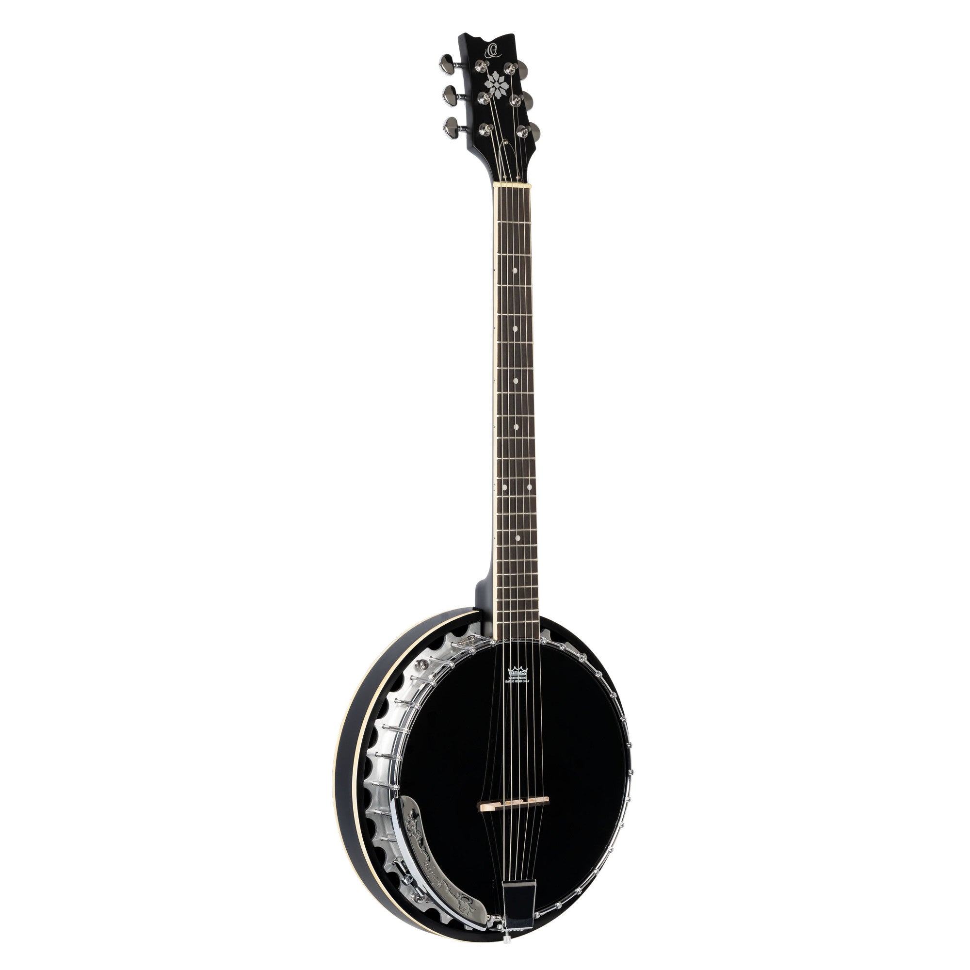 ORTEGA Raven Serie Banjo 6 String - Mahogany Black + Bag