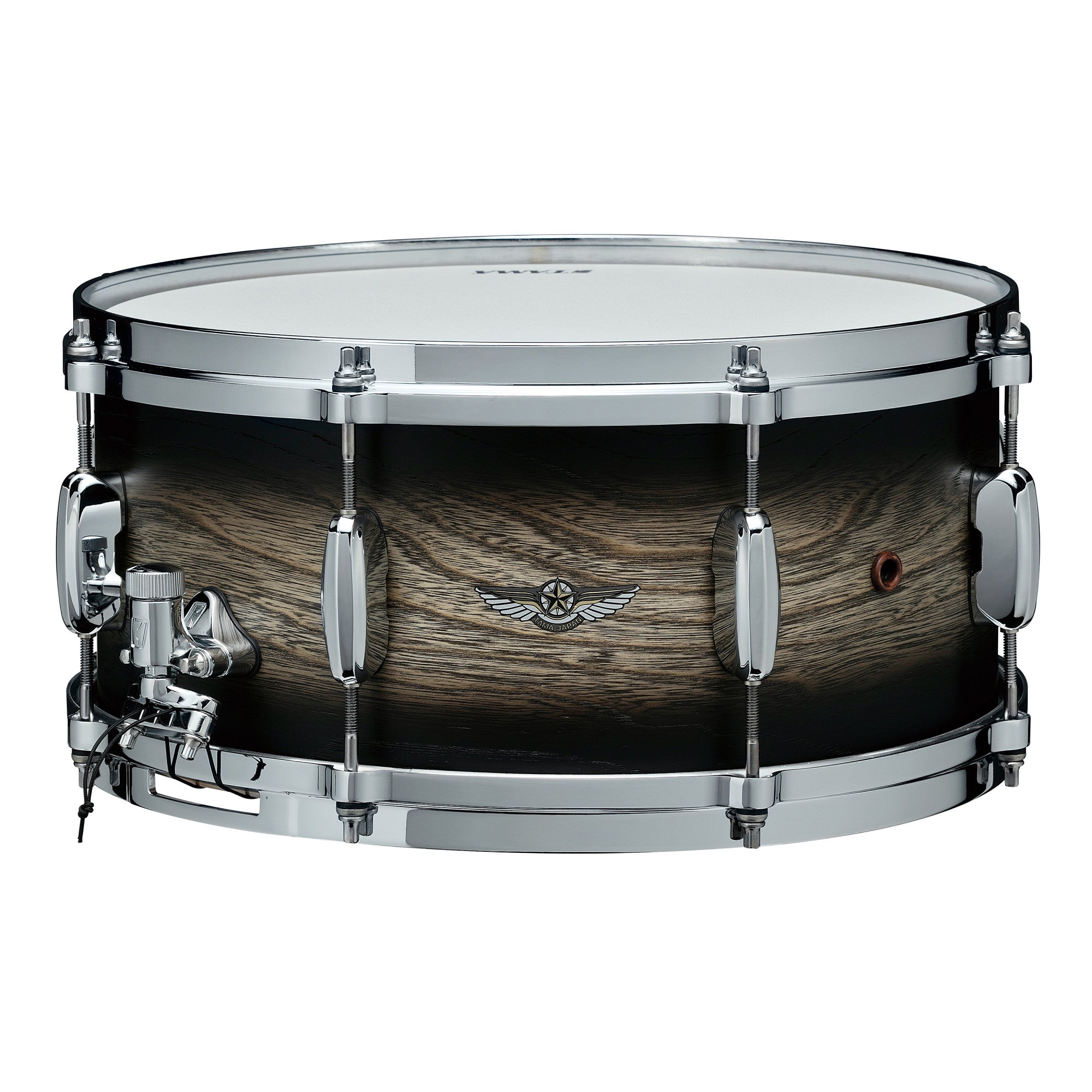 TAMA STAR Walnut Snaredrum 14" x 5,5" - Satin Black Japanese Sen Burst/Chrom HW