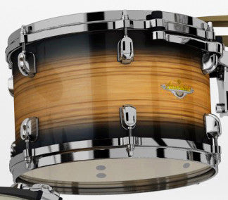 TAMA Starclassic Maple Exotic Rack Tom 14" x 10" - Natural Pacific Walnut Burst/Black Nickel HW