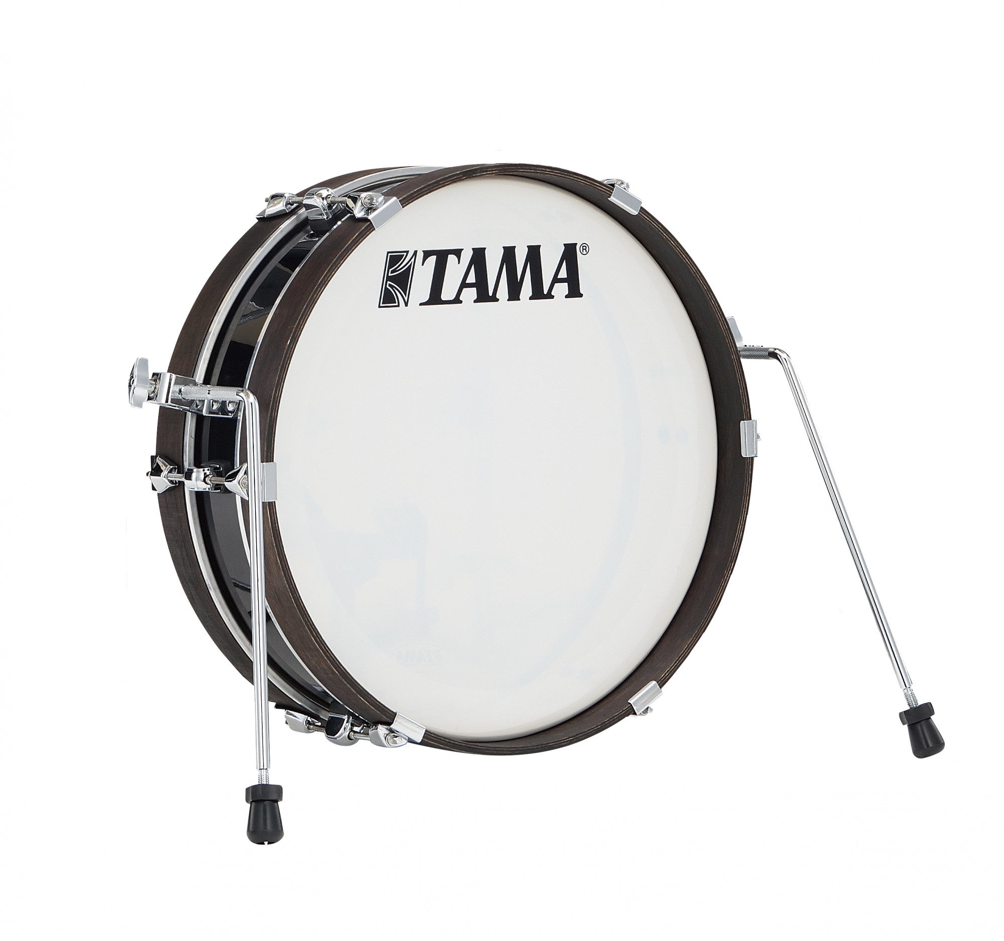 TAMA Club-Jam Pancake Bass Drum 18" x 4"- Hairline Black/Chrom HW