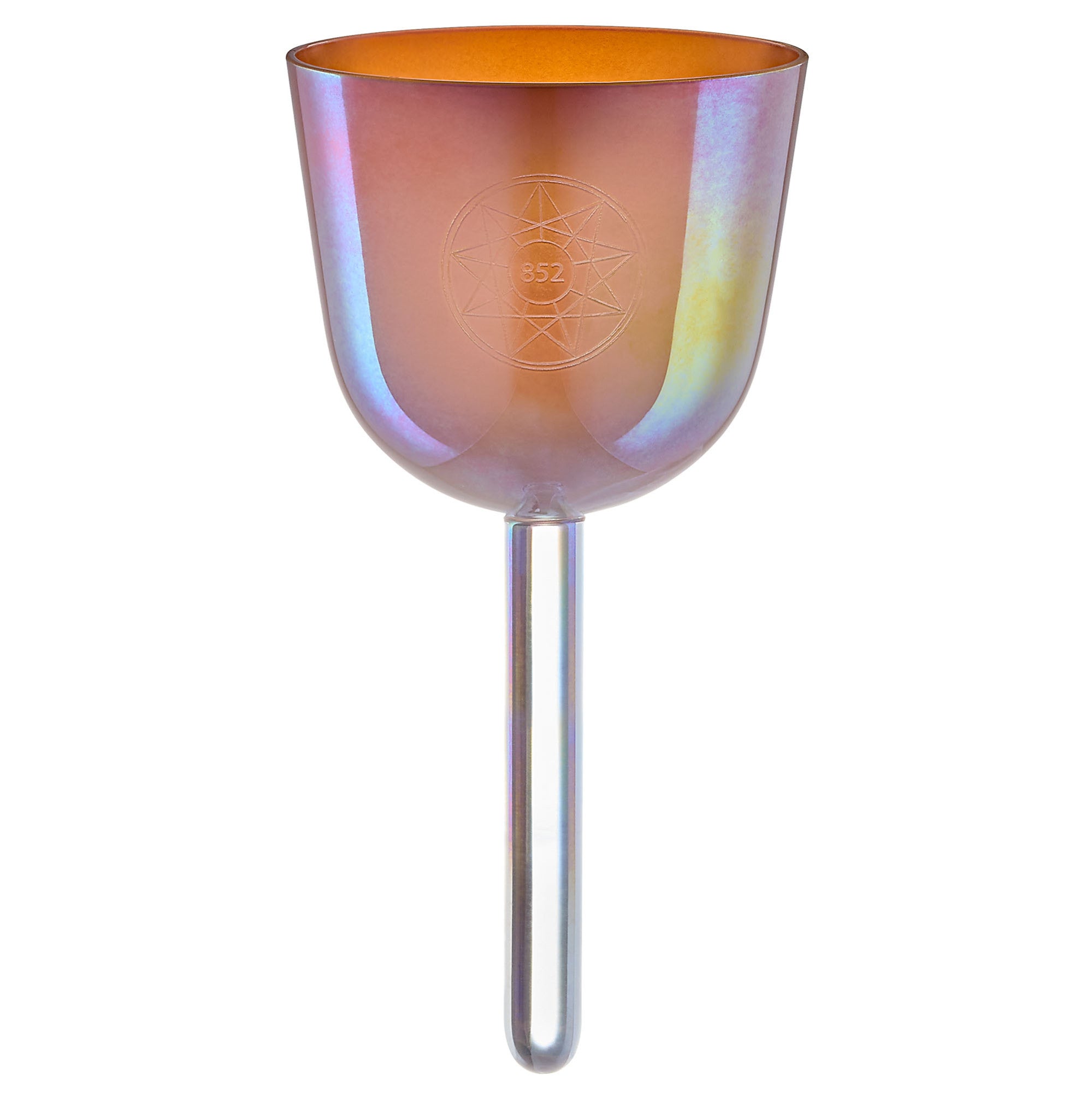 Meinl Sonic Energy 3,75" Essence Solfeggio Crystal Singing Bowl La 852 Hz, Mango Mojito
