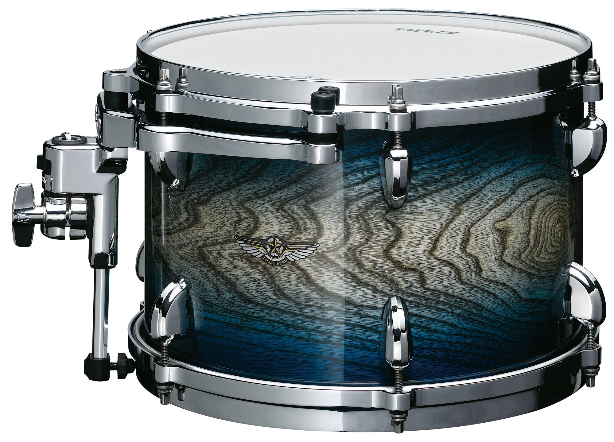 TAMA STAR Walnut Rack Tom 14" x 8" - Indigo Japanese Sen Burst/Chrom HW