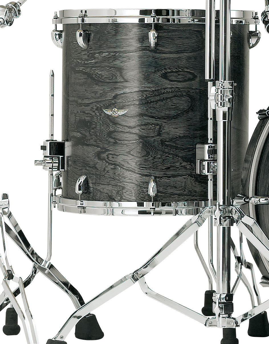 TAMA STAR Walnut Floor Tom 14" x 12" - Satin Charcoal Japanese Sen/Chrom HW