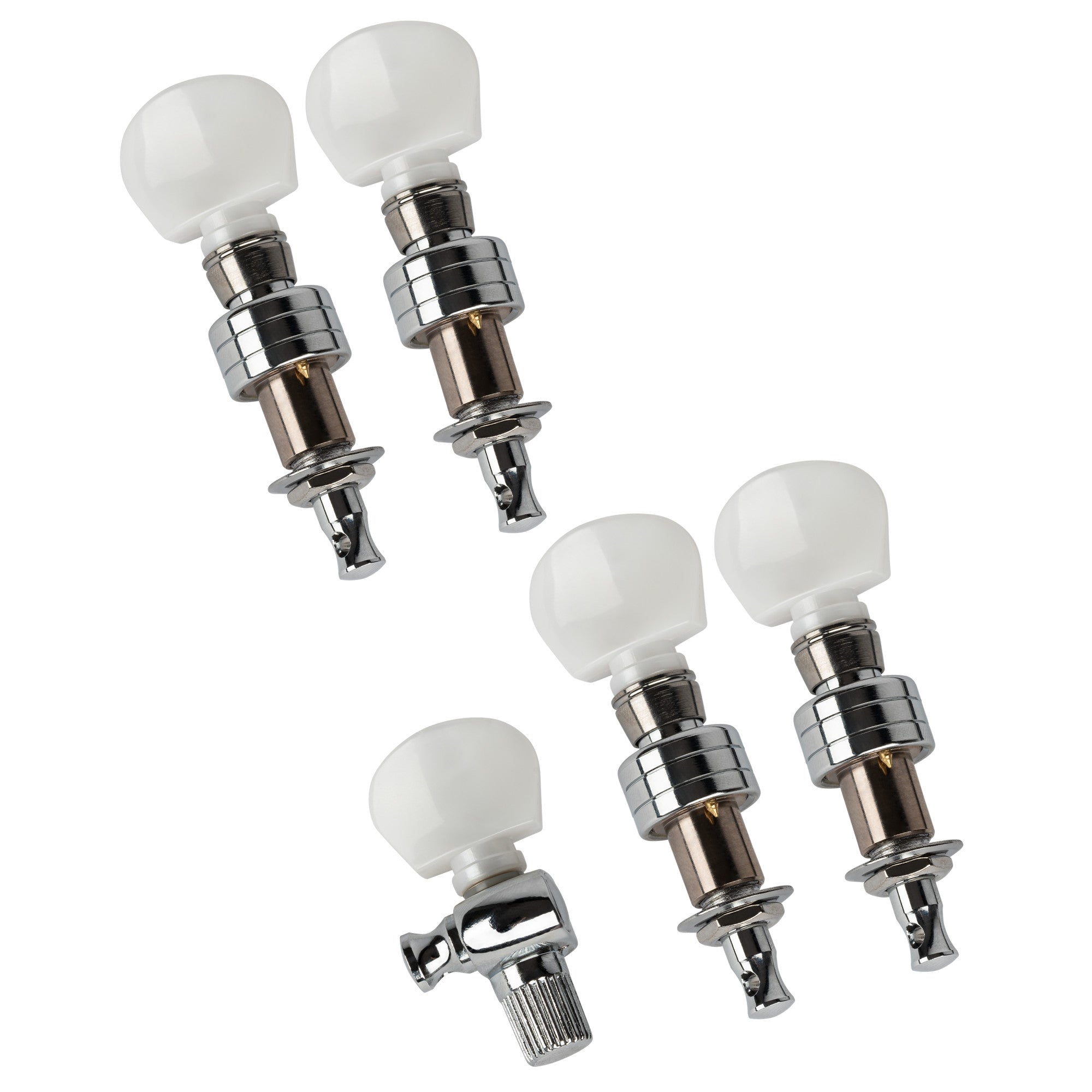 ORTEGA 4+1 Banjo Tuning Machines - Chrom