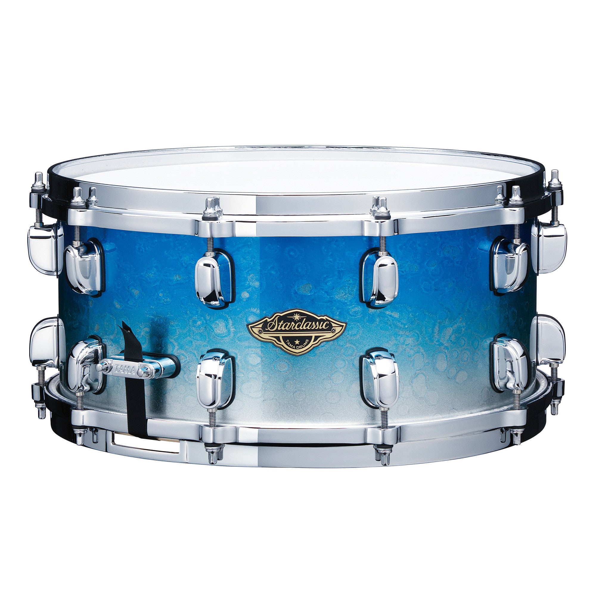 TAMA Starclassic Walnut/Birch Snaredrum 14" x 8" - Molten Blue Ice Fade/Chrom HW