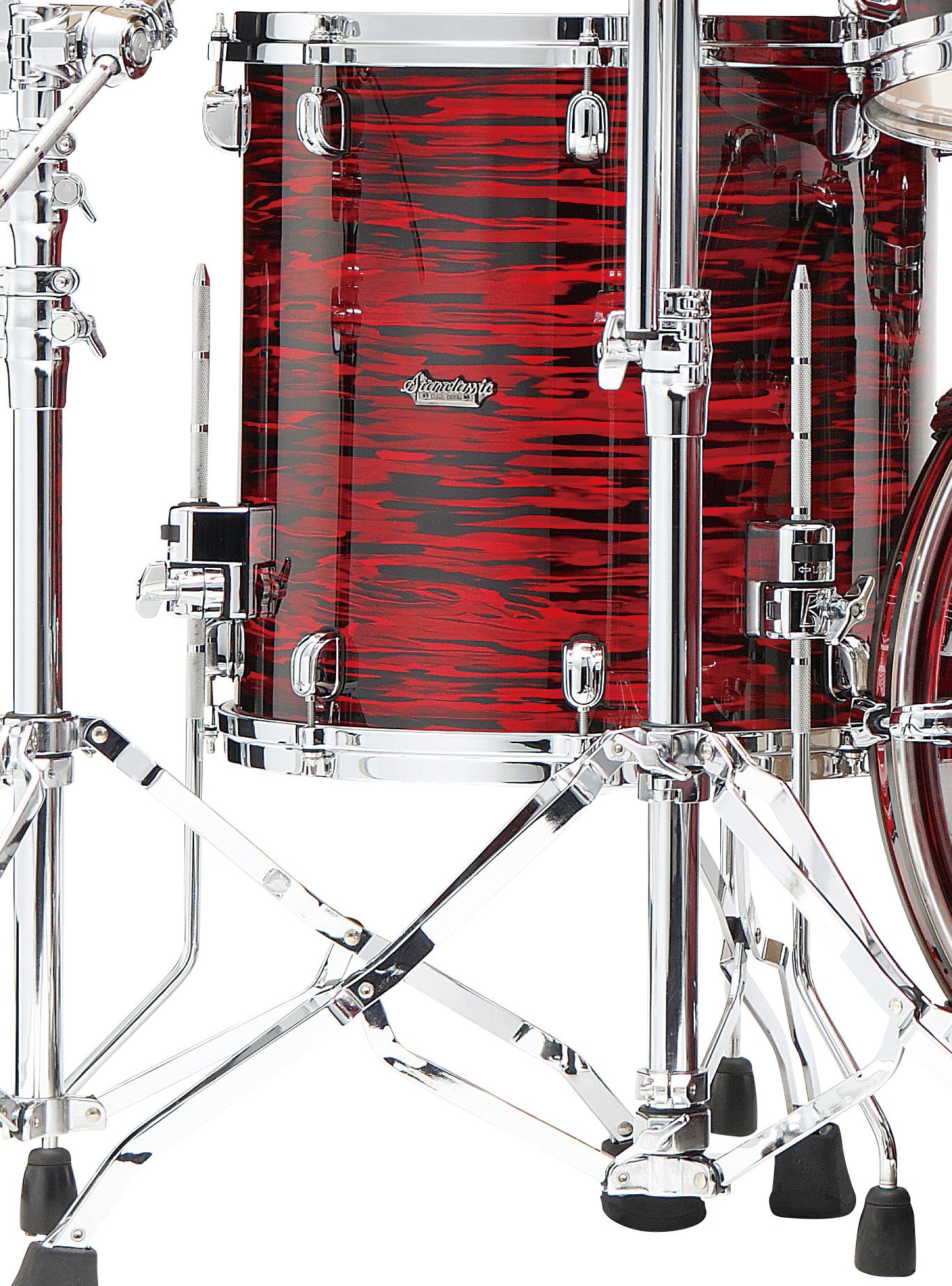 TAMA Starclassic Maple Duracover Wrap Floor Tom 14" x 12" - Red Oyster/Chrom HW
