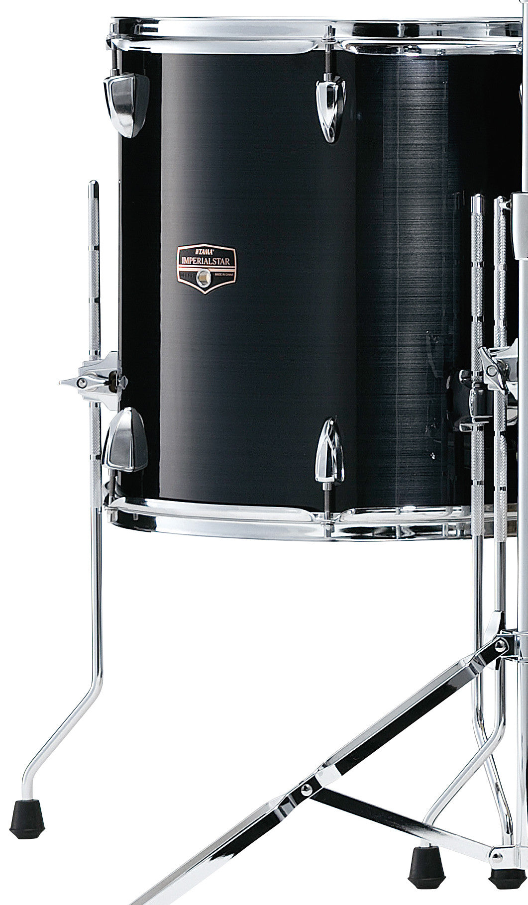 TAMA Imperialstar Floor Tom 14" x 12" - Hairline Black/Chrom HW
