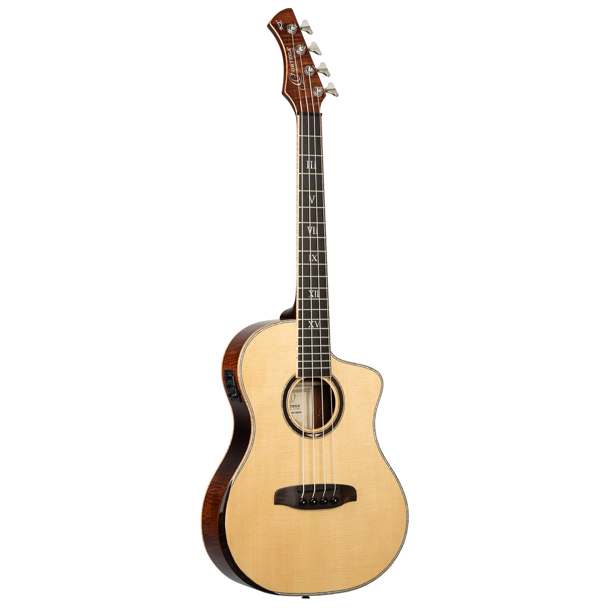 ORTEGA Ken Taylor Signature Series Acoustic Bass 4-String - Natural + Gigbag