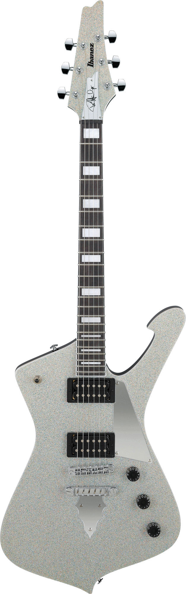IBANEZ Paul Stanley "KISS" Signature E-Gitarre 6-String - Silver Sparkle + Gigbag