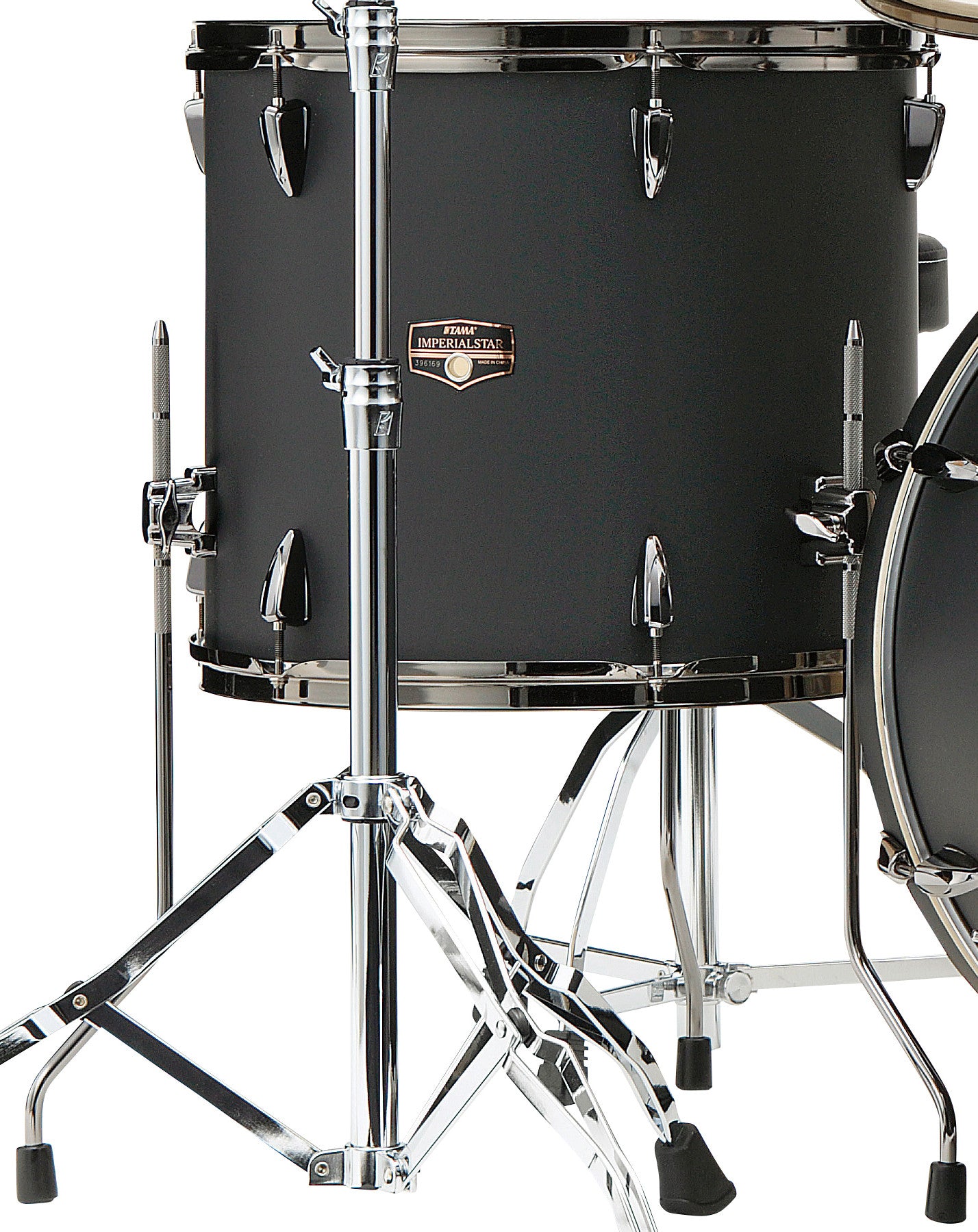 TAMA Imperialstar Floor Tom 14" x 12" - Blacked Out Black/Black Nickel HW