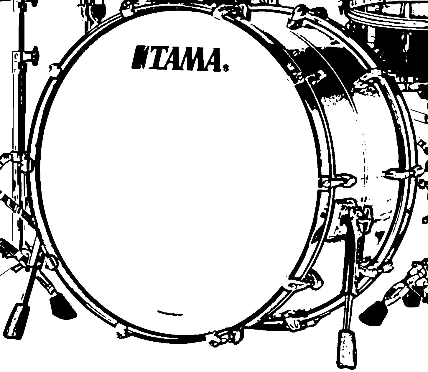 TAMA Star Bubinga Bass Drum 22" x 14" - Piano Black/Chrom HW/Drum Hoop Matched/mit Inlay (outside)