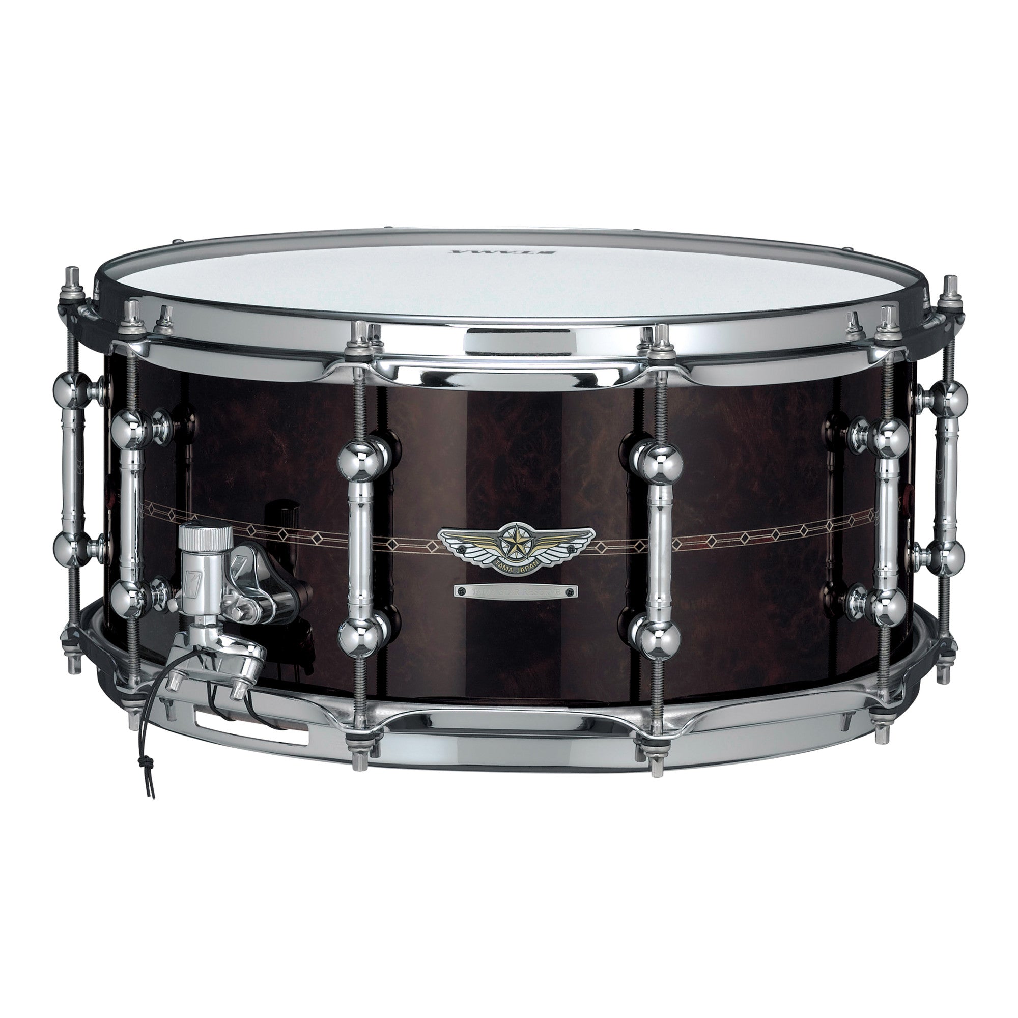 TAMA STAR Reserve Bubinga/Walnut Snaredrum 14" x 6,5" - Gloss Claro Walnut